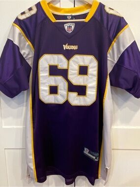Jared Allen Minnesota Vikings #69 Reebok NFL OnField Adult Football Jersey